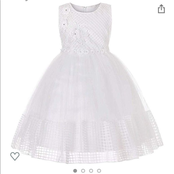 Girls white dress - Picture 5 of 5